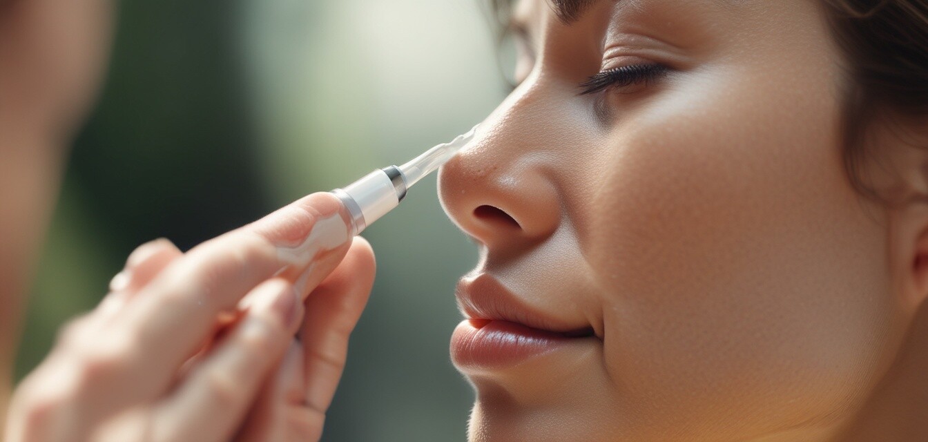 Applying sunscreen