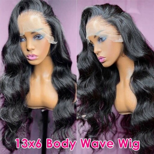 Image of the 13x6 lace front design of the wig.